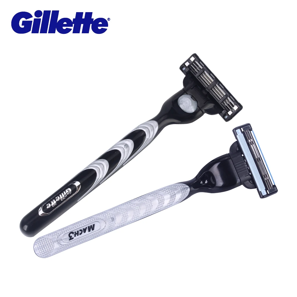 Gillette Mach 3 турбо бритвенные лезвия бритвы безопасные 4 шт./лот для мужчин слоя