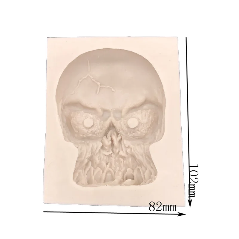 Хэллоуин Череп Силиконовая Форма 3D череп голова для мыла кекса шоколада