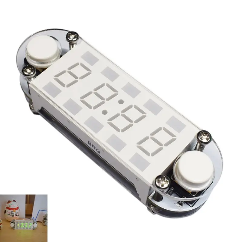 Цифровой DIY лазерной трубки будильник комплект Дата комплекса предпусковых