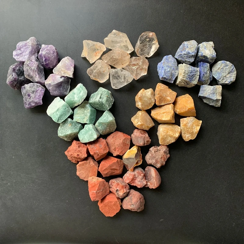 Натуральные чакры необработанные каменные минералы турмалин ремесла коллекции