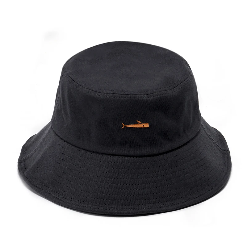 HUOBAO New Fashion Embroidery Shark Outdoor Travel Bucket Hats For Women Ladies