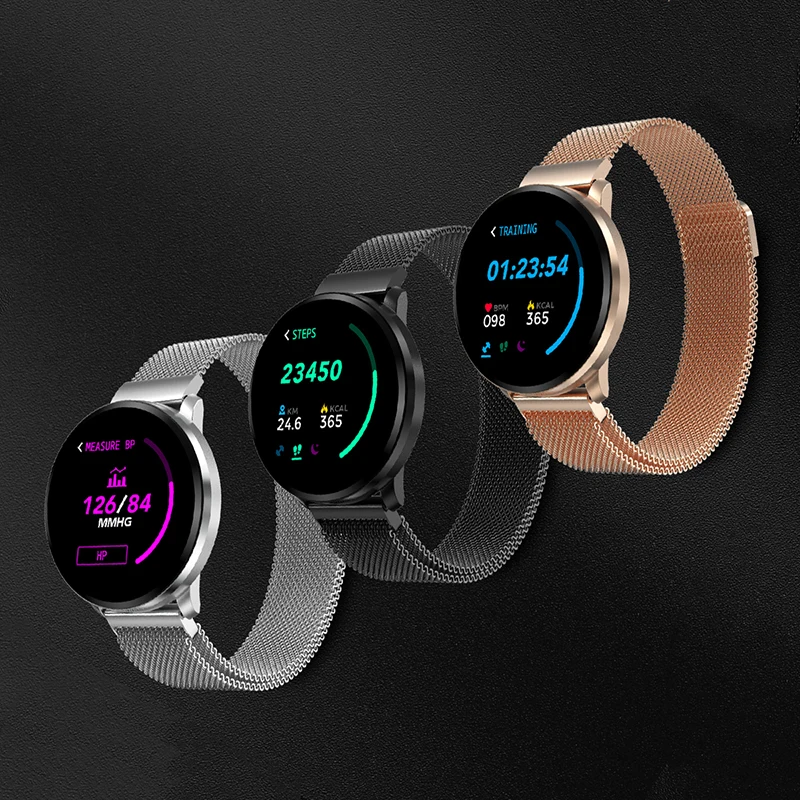 Смарт часы Tiptop CF68 с магнитным стальным браслетом и монитором кровяного