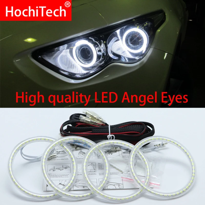 

For Infiniti FX QX70 FX35 FX37 FX50 2009-2013 Super Bright white color 3528 SMD led Angel Eyes kit daytime running light DRL