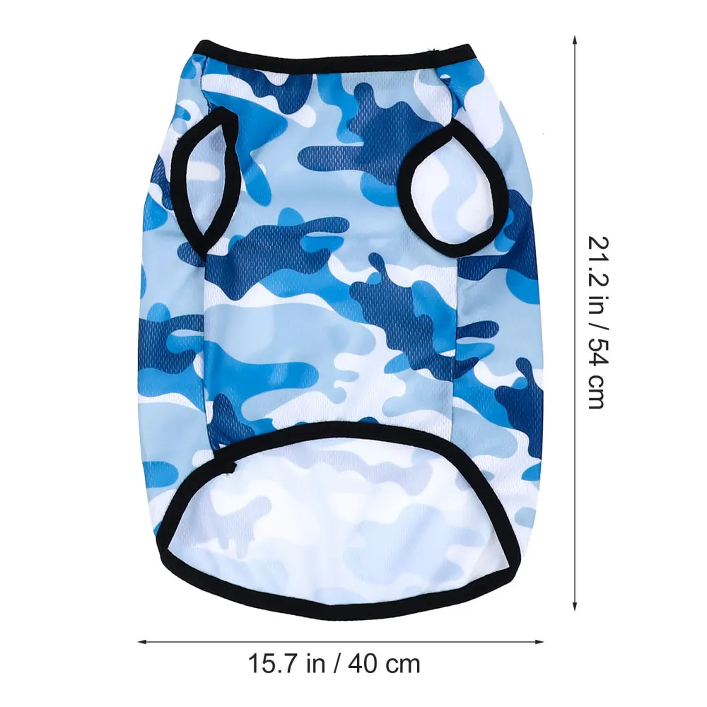 

3pcs Dog Summer Shirt Creative Puppy Camouflage Clothes Breathable Pet Vest