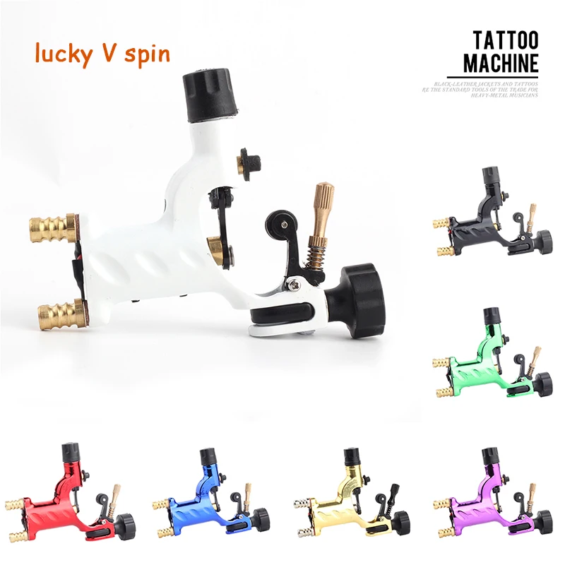 

Luck v spin Rotary Tattoo Machine Shader & Liner 7 Colors Assorted Tatoo Motor Gun Kits Supply For Artists