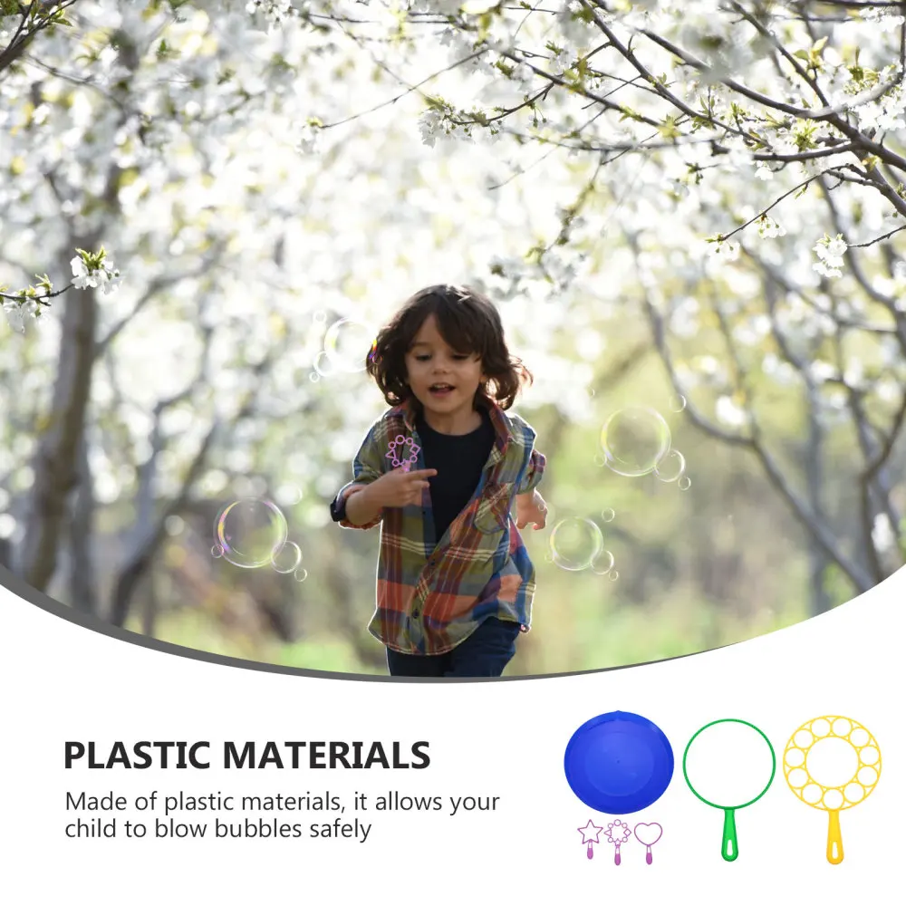 

6Pcs Colorful Big Bubble Set Bubble Wands Outdoor Activity Bubble Party Gift
