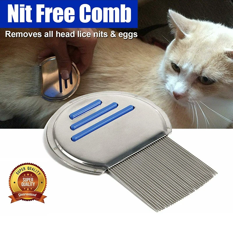 

1pc Pet Dog Comb Remove Flea Hair Brush Hair Comb Stainless Steel Puppy Cat Comb Dog Brush Multifunction Pet Grooming Comb