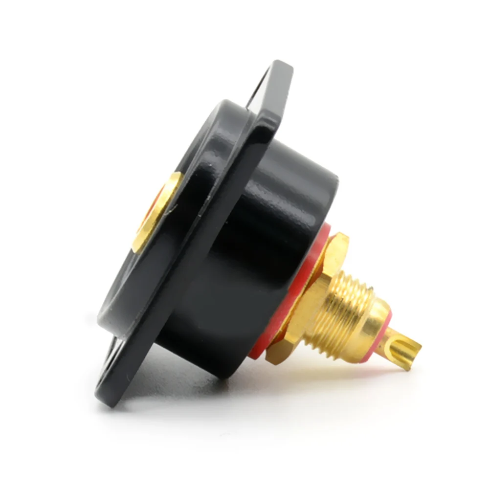 Гнездовой разъем шасси с креплением на панели типа RCA D черный гнездовой