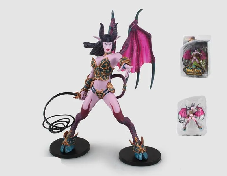 

[Funny] Original box 20cm WOW Figure Toy DC Banshee / Succubus Mages PVC Action Figure Collection Classic game Model kids gift