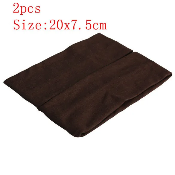 2pcs-6 1/2 шт., спортивные эластичные повязки для волос для йоги, спортивные принадлежности для йоги, танцев, байкеров, широкая повязка, стрейч-лента, хлопковая повязка для волос - Цвет: 2pcs-6
