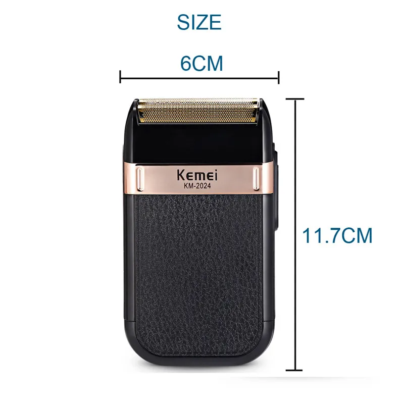 

Kemei Electric Shaver Twin Blade Reciprocating Cordless Razor Hair Beard Shaving Machine Barber Trimmer USB Rechargeable