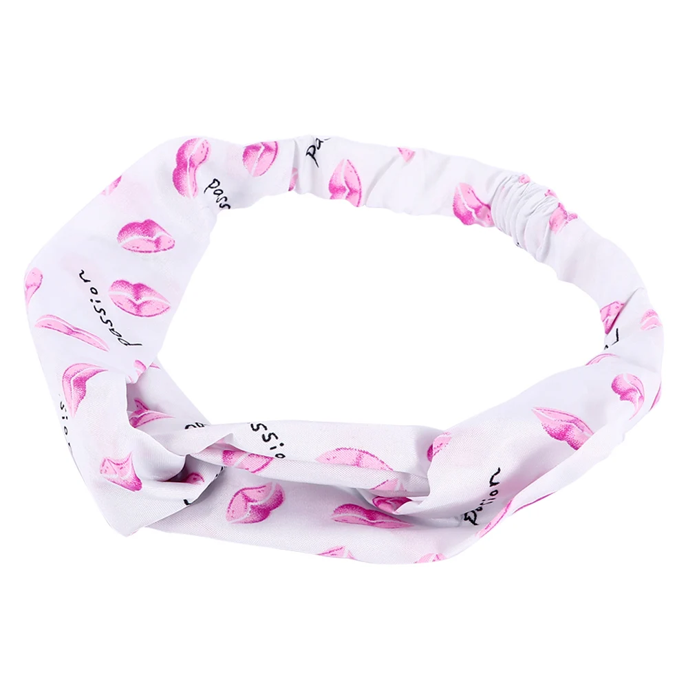 Женская эластичная повязка на голову с узелком цветочным принтом| |