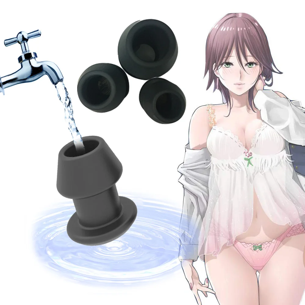 Анальная пробка Анальный расширитель эспандер силиконовый полый фаллоимитатор