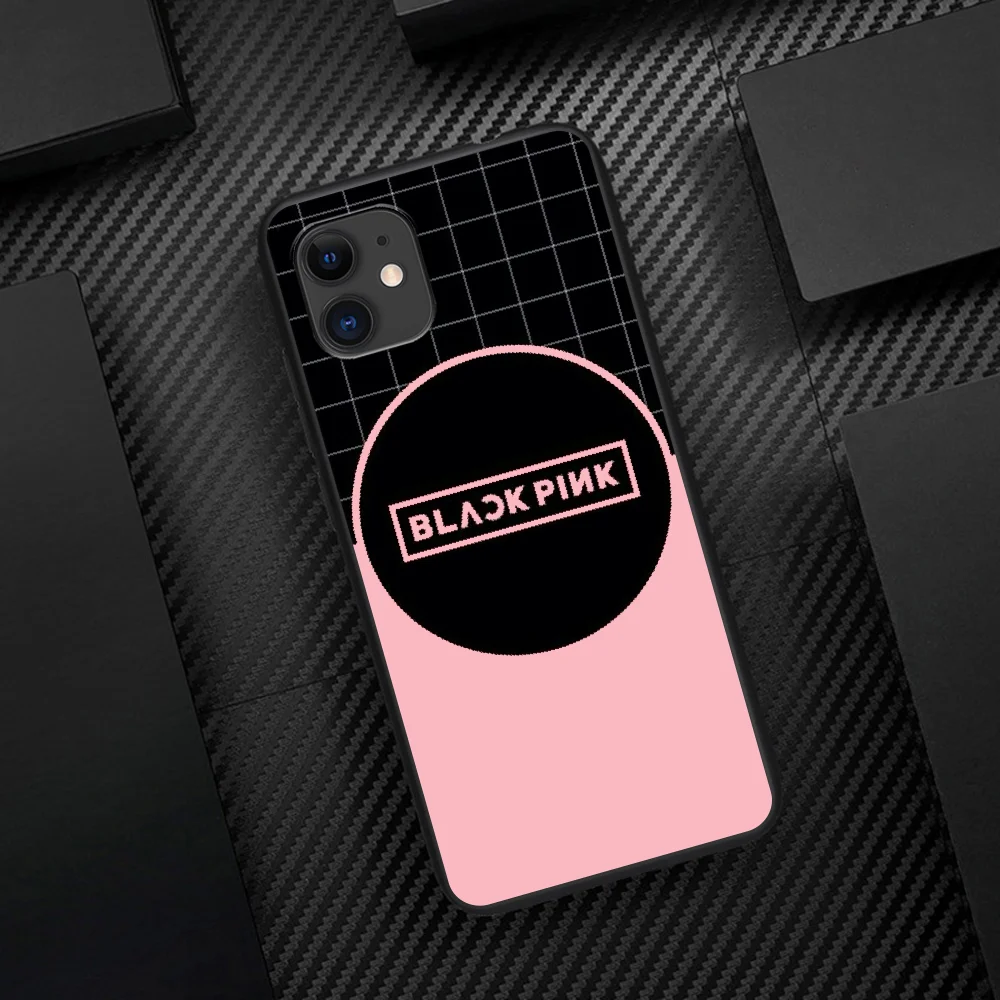 

BLACKPINKS Phone Case For Iphone 5 5S SE 2020 6 6S 7 8 Plus 11 12 Mini X XS XR Pro Max black Coque Luxury Back Pretty Etui Trend