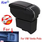 Подлокотник для Volkswagen VW Vento Polo V 2009-2020 Polo Vivo центральный консоль аксессуары для хранения двойной приподнятый с USB