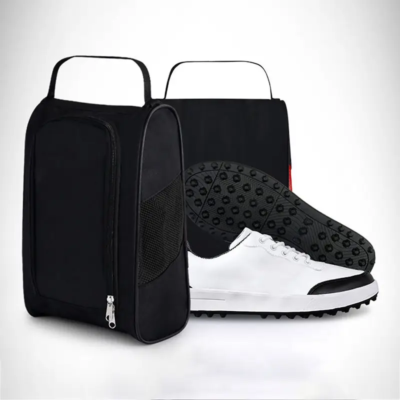 Golf Shoes Bag Breathable Portable Water Resistant Zipper Shoe Case Carrier Golf Shoes Holders