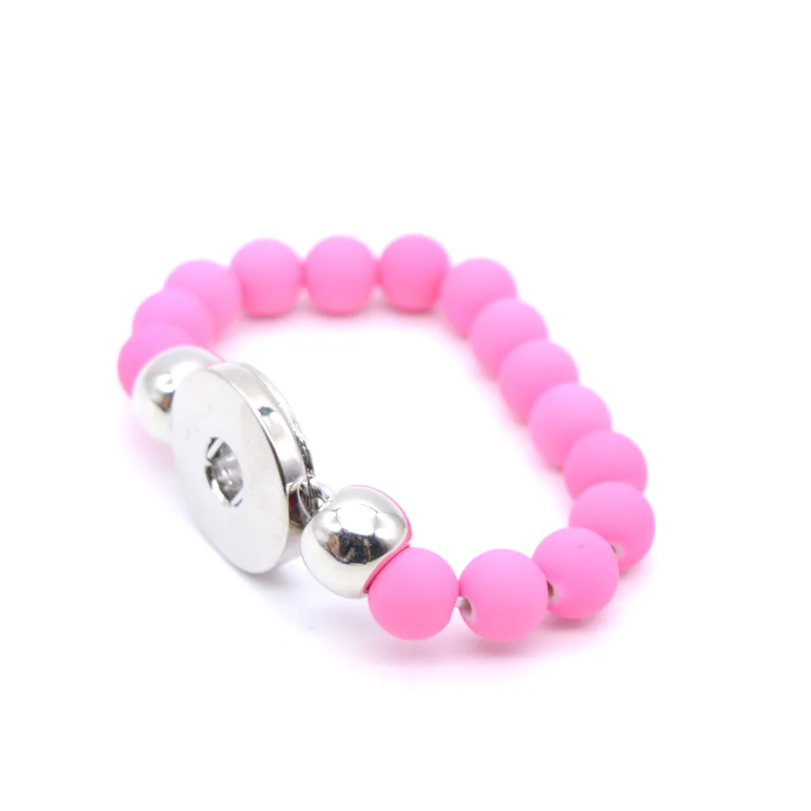 Желтый силиконовый браслет с кнопками подходит для металлических кнопок 18 мм/12