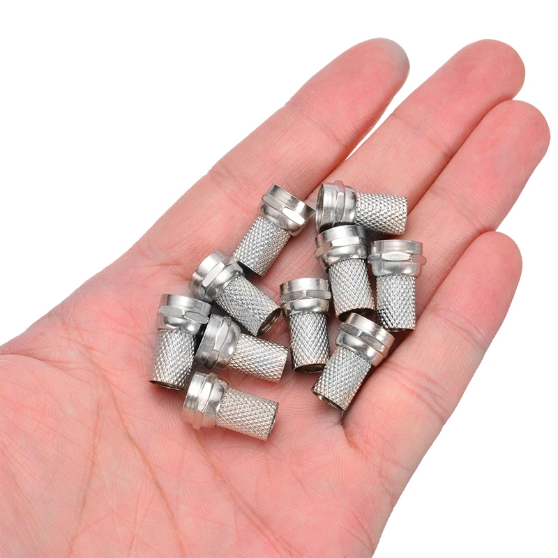 10 шт./компл. твист Coax RG6 F тип штекер коаксиальный кабельный разъем