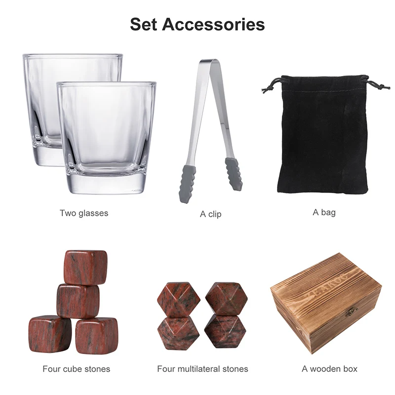 Бесплатная доставка кубики льда из натурального виски в деревянных чехлах