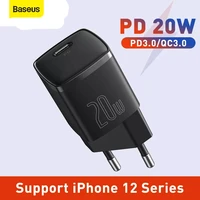 baseus 20w usb c charger portable type c charger support pd fast charging for iphone 12 pro max 11 mini 8 plus quick charger