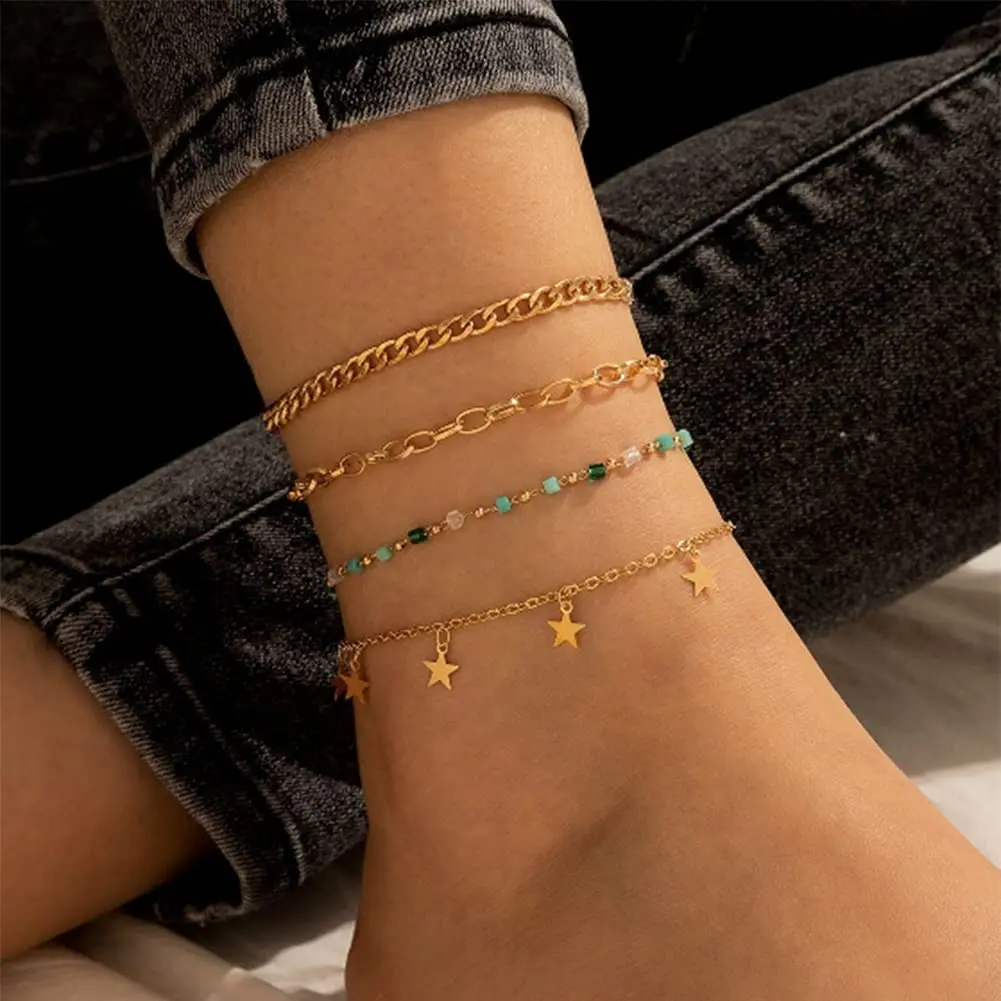 Кольца на носок для женщин кольца с цветочным орнаментом летних пляжных сандалий