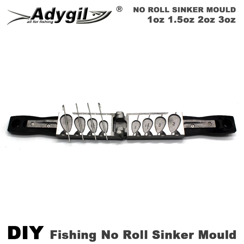 Набор плесени для рыбалки ady5-no Roll Sinker 1 унция 5 унции 2 3 4 полости