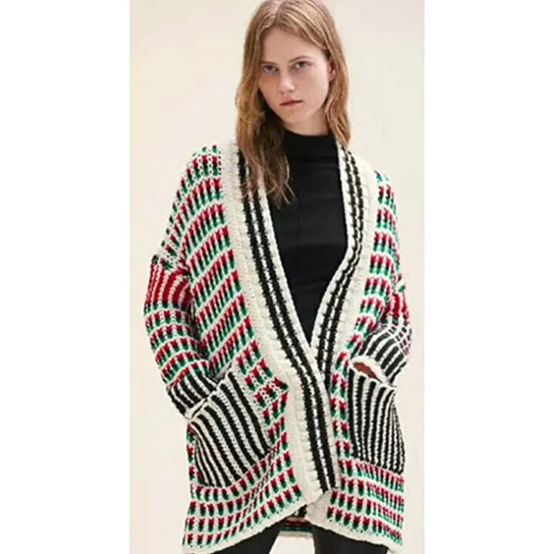 

Colorful Woman Sweaters Fashion Knitted Long Sleeve Women's Sweater Cardigan Female Autumn Winter Jersey Clothing