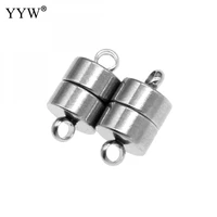 1pcs stainless steel magnetic clasps 30x6x1mm for diy leather bracelets rope charms connector buckles jewelry making clasp