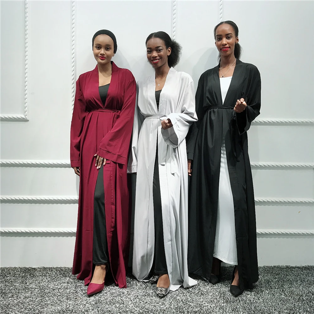 Однотонное кимоно абая из Дубая, кардиган, Турция, хиджаб, мусульманское платье, африканские платья, абаи для женщин, кафтан, Дубайский кафта...