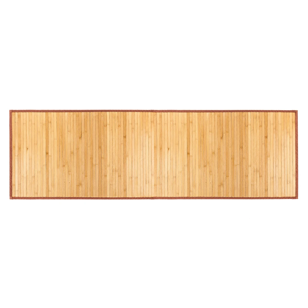 

Bamboo Floor Mat Natural 24"*48" Non-sliding Waterproof Home-use Protective Mat for Floor U.S.Inventory
