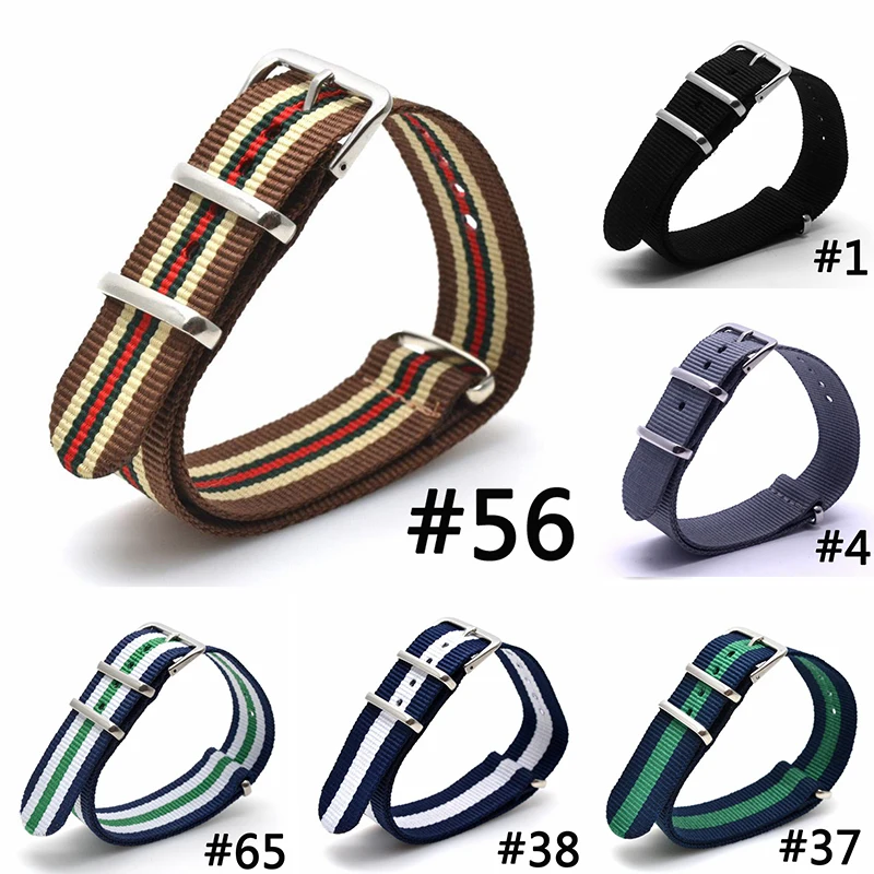 Ремешок Cambo для наручных часов нейлоновый армейский спортивный браслет в стиле