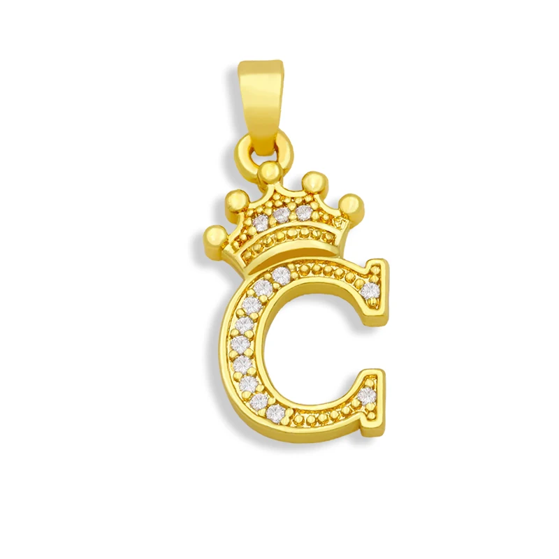 OCESRIO Высокое Качество Латунные CZ буквы Подвески для изготовления ювелирных