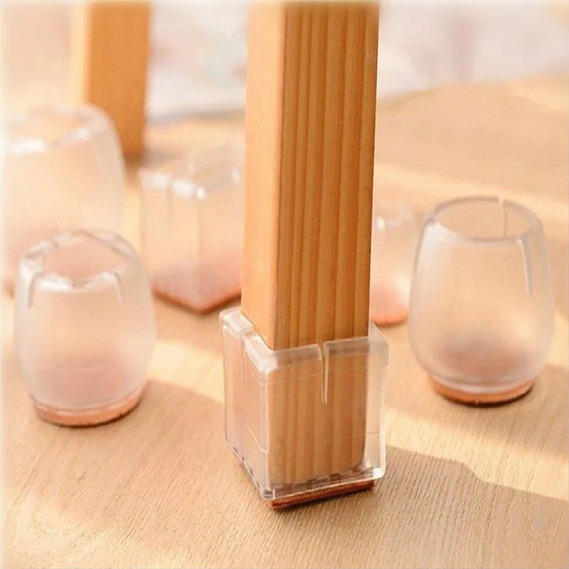 24 шт. ножек стола колпачки для ног коврик высокое качество силикона и нетканый