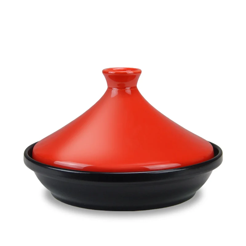 

Moroccan Tajine Tagine Double Ear Casserole Ceramic Saucepan Seafood Hot Pot Steamed Rice Stew Cooking Pan pf102506