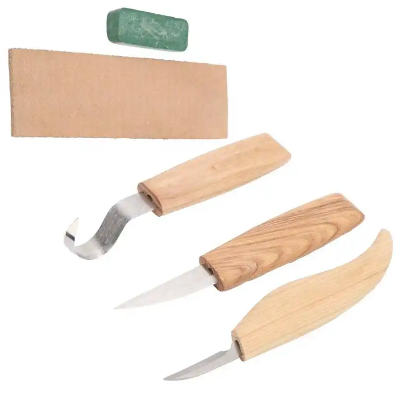 

DIY Woodcarving Cutter Knives Sharpening Leather Polishing Woodworking Tool
