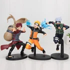 Аниме фигурки игрушечные, 18-21 см, Shippuden Uzumaki Gaara Hatake Kakashi Battle Ver. ПВХ фигурка модели игрушки