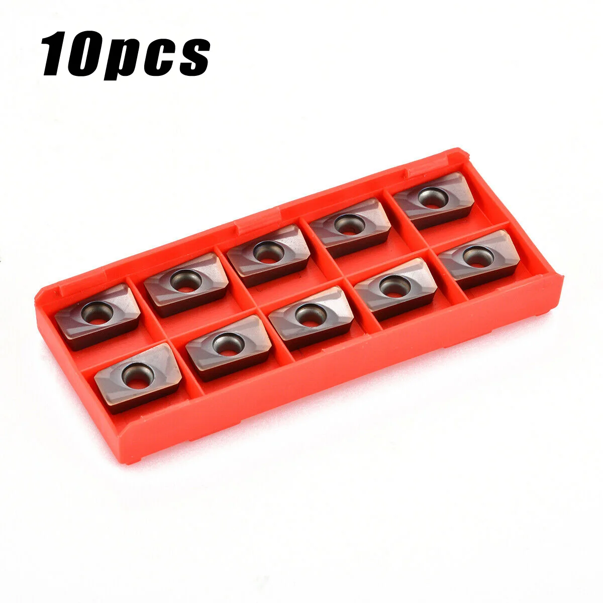

10pcs APKT1604 25R0.8 Indexable Carbide Insert Set APMT1604DER-H2 VP15TF Tools Inserti In Metallo Duro