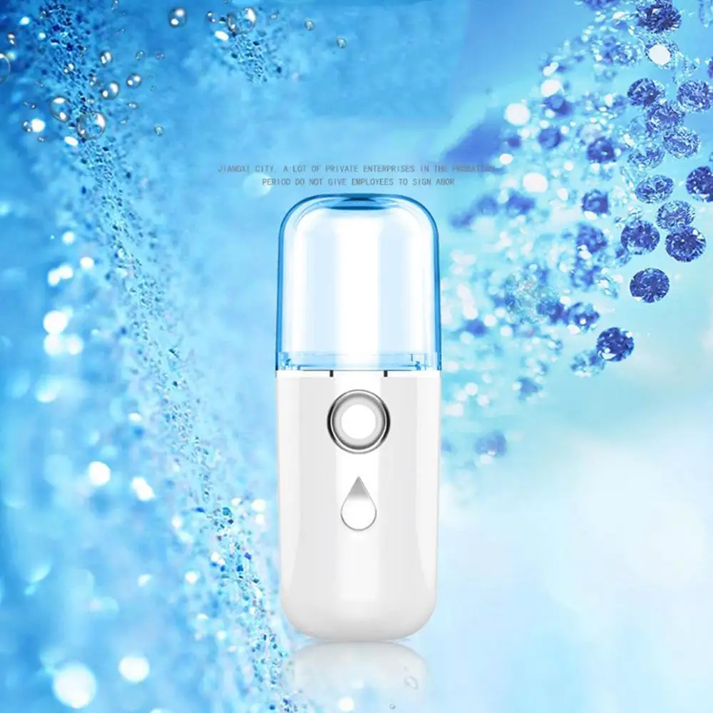 

Nano Spray Hydration Instrument Mini Portable USB Rechargeable Handheld Facial Steamer Beauty Moisturizing Humidifier