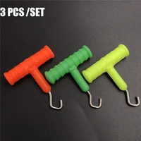 3pcsset new quality stainless steel abs material rig making tool fishing knot puller tackle of carp terminal