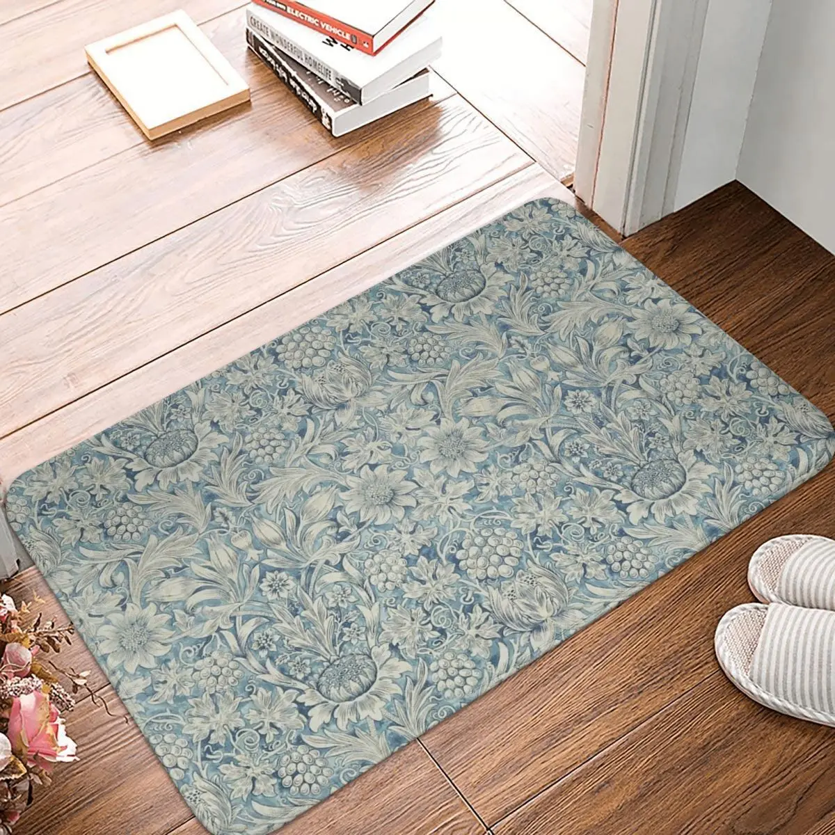 

William Morris Sunflower Doormat Carpet Mat Rug Polyester PVC Anti-slip Floor Decor Bath Bathroom Kitchen Balcony 40x60