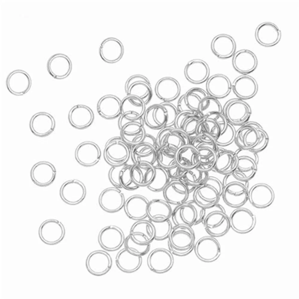

40g 3MM Silver Plated Open Jump Rings DIY Ring (Silver)