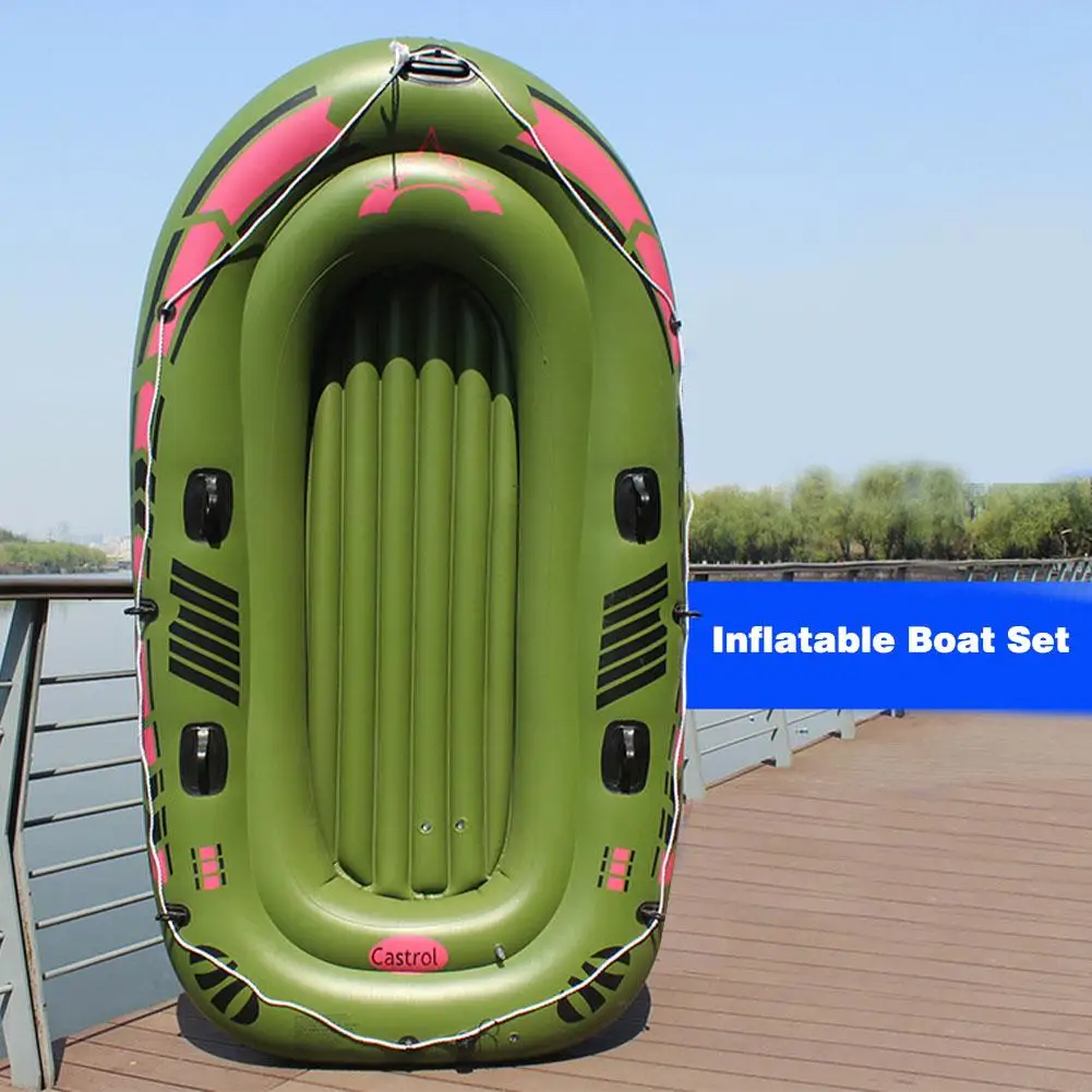 Надувная лодка 2/3 на 1/Набор для рафта человек каноэ из ПВХ с веслами и ножным