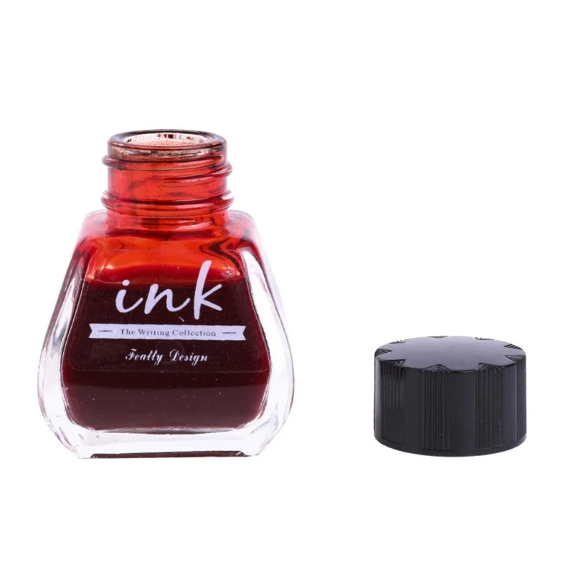 

1 Bottle Pure Colorful 30ml Fountain Pen Ink Non-carbon Refilling Ink Stationery B2EF