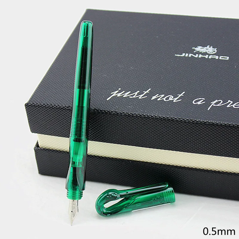 Перьевая ручка Jinhao оригинальная для каллиграфии с зажимом в виде лебедя чернил 0