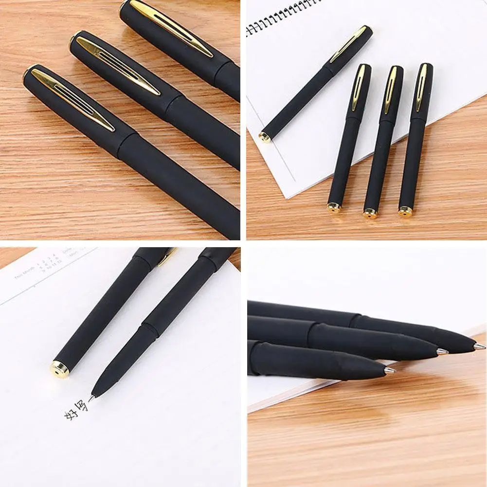 0 5 мм модные матовые гелевые ручки черные чернила большой емкости роллеры