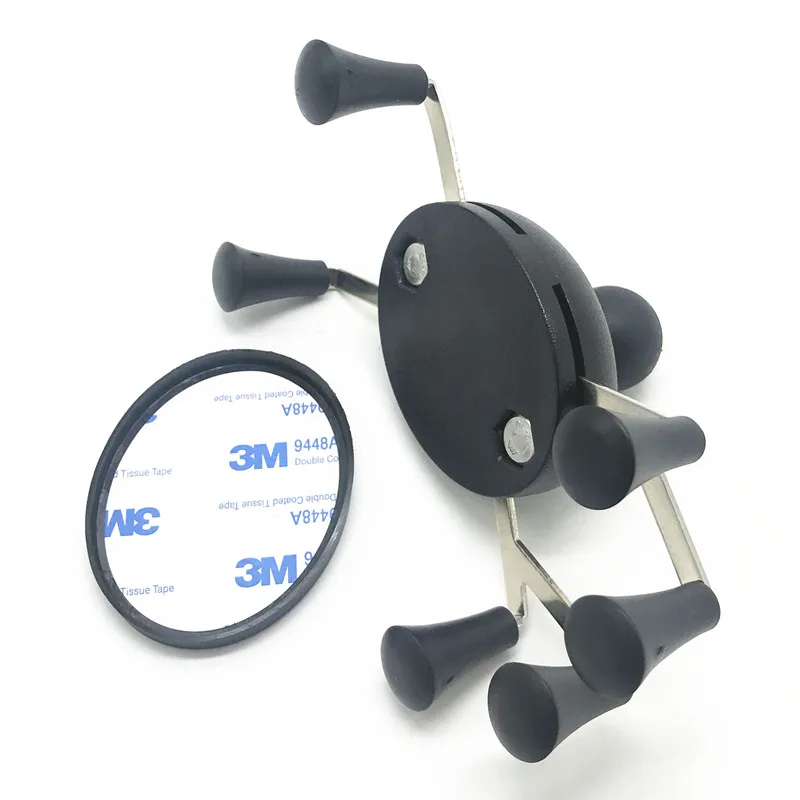 Держатель для телефона с шаровым креплением на руль мотоцикла силиконовым