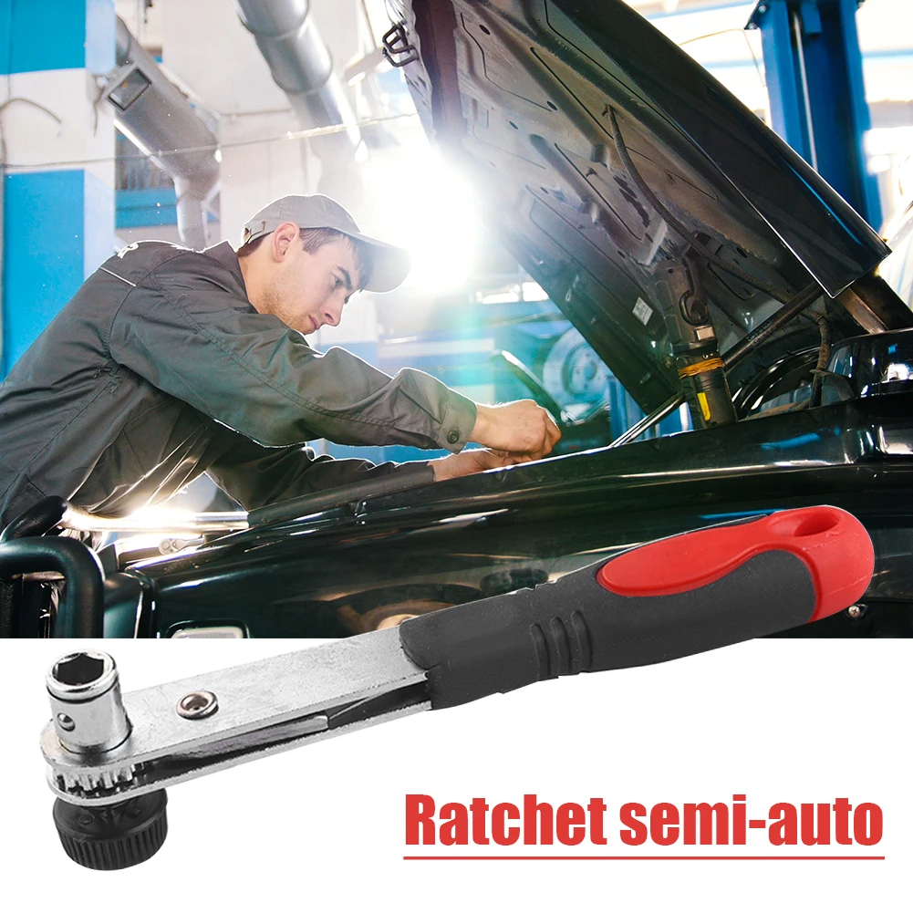 

Двухсторонний Трещоточный ключ, отвертка, ручка, Набор торцевых ключей для велосипеда, инструмент для насадок, шестигранный торцевой ключ