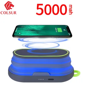 5000mah wireless power bank led powerbank portable mobile phone charger for iphone quick charging battery wireless charge free global shipping