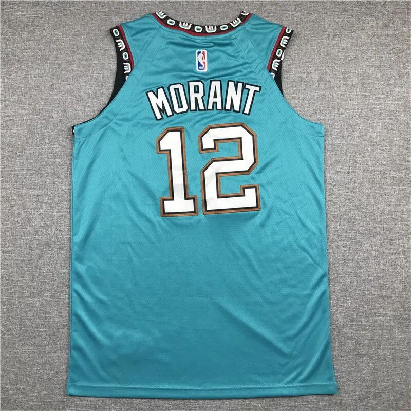 

NBA Men's Memphis Grizzlies #12 Ja Morant Basketball Jerseys Deep Blue Jerseys