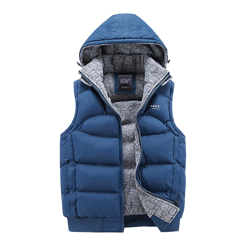 Мужская зимняя куртка жилетка без рукавов Veste homme модное повседневное пальто